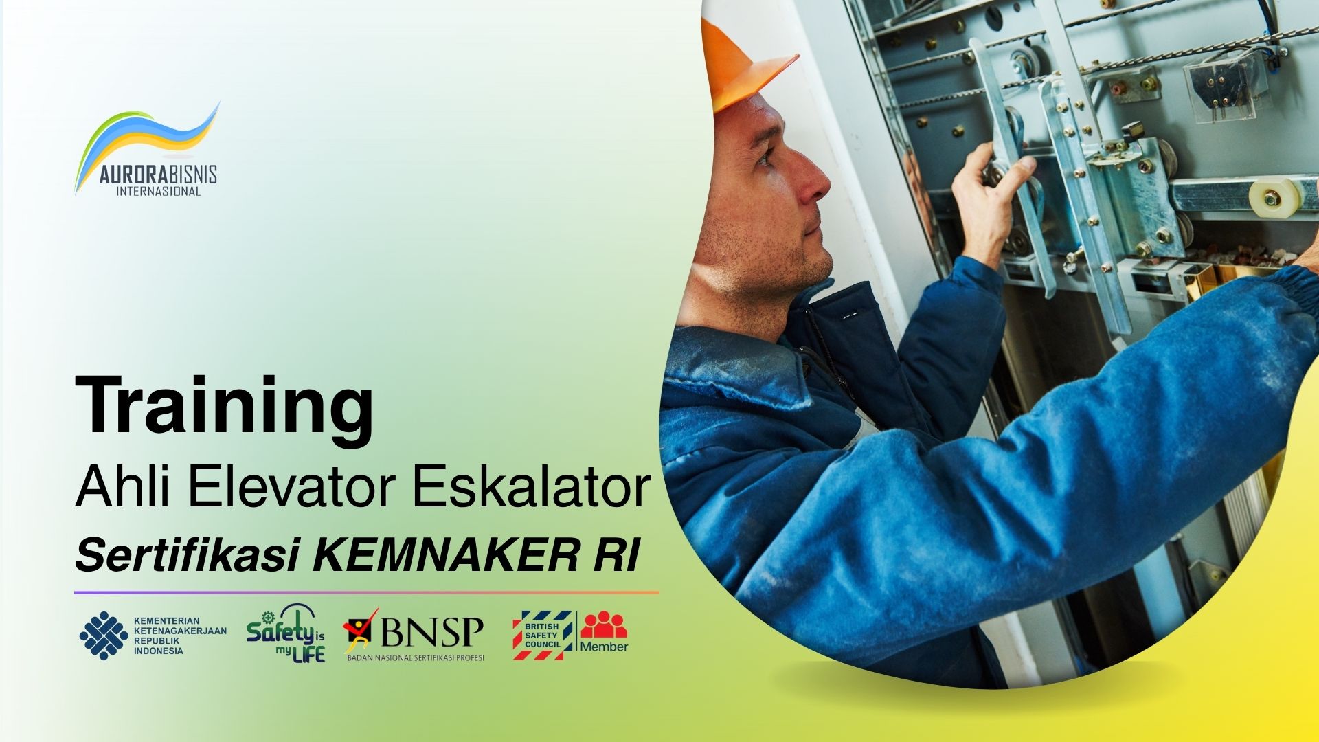Training Ahli Elevator Eskalator Sertifikasi KEMNAKER RI