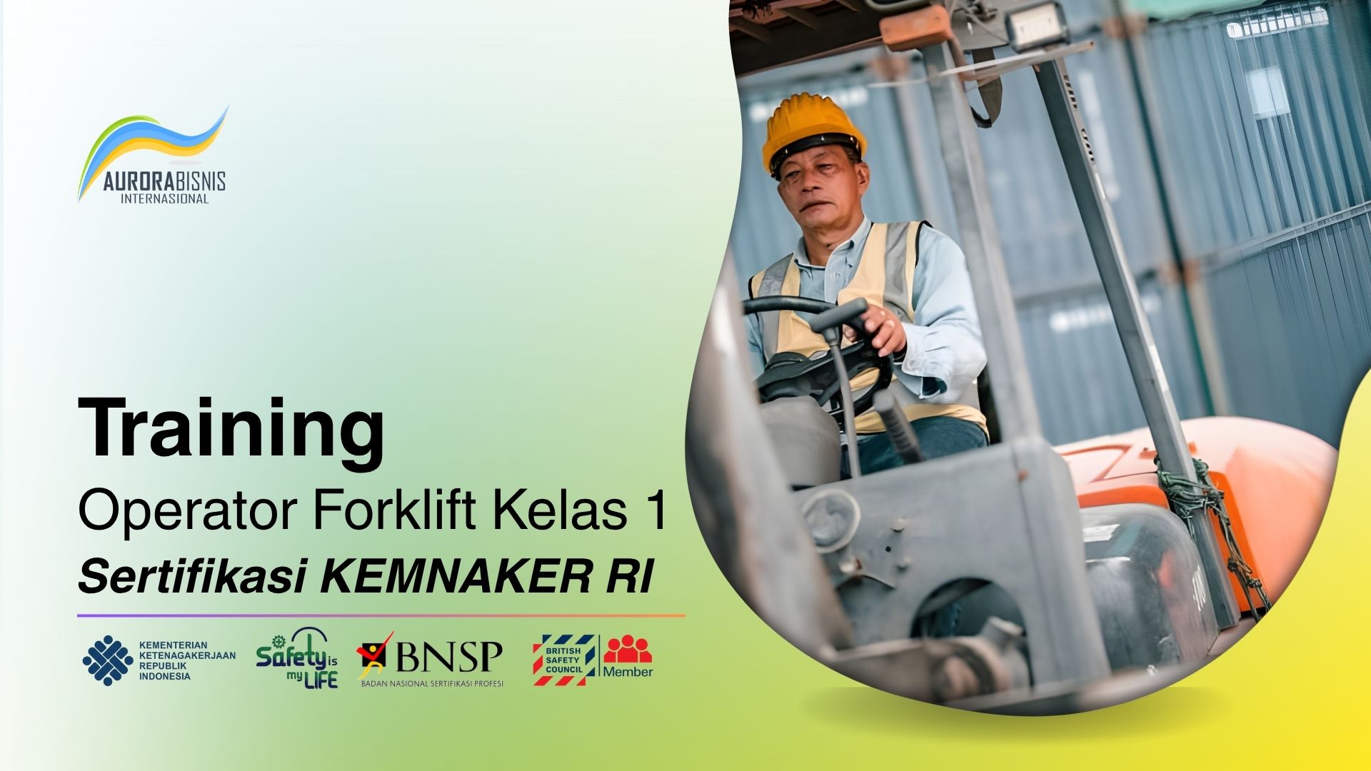 Training Forklift Kelas I Sertifikasi KEMNAKER RI
