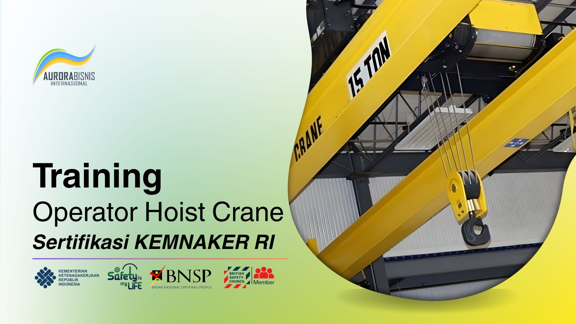 Training Operator Hoist Crane Sertifikasi KEMNAKER RI