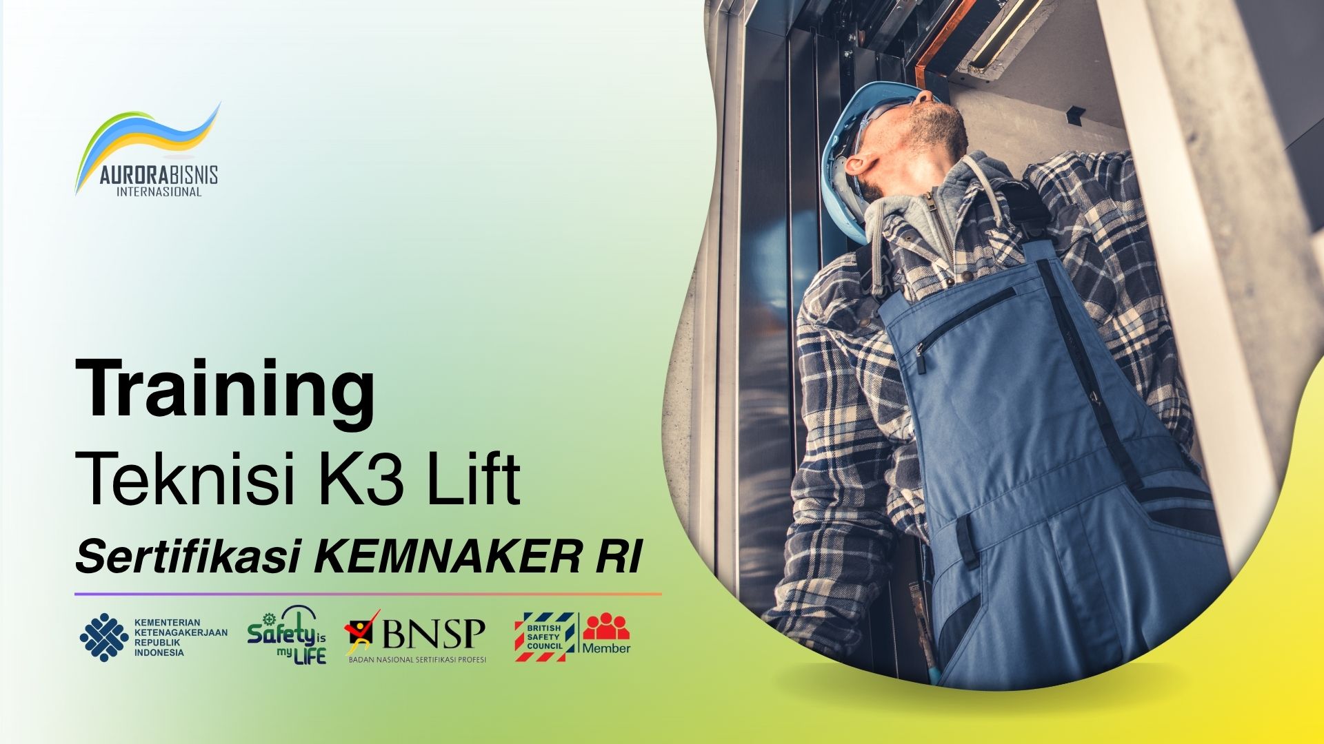 Training Teknisi K3 Lift Sertifikasi KEMNAKER RI