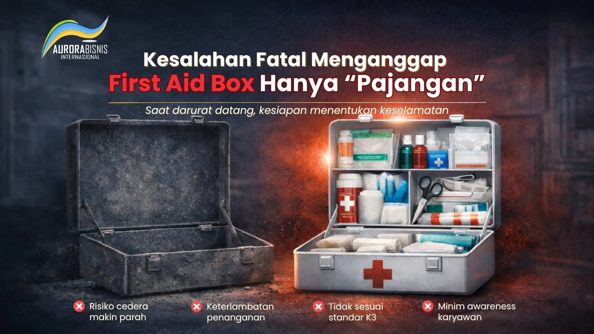 Kesalahan Fatal Menganggap First Aid Box Hanya “Pajangan” di Tempat Kerja Kesalahan Fatal Menganggap First Aid Box Hanya “Pajangan” di Tempat Kerja