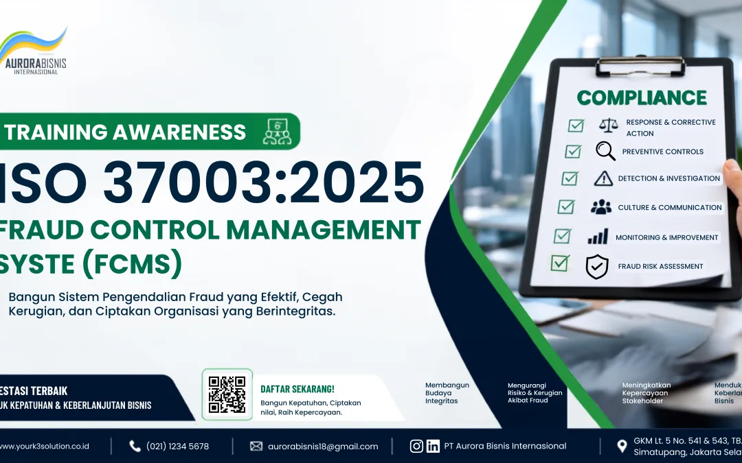 Training Awareness ISO 37003:2025 Fraud Control Management System