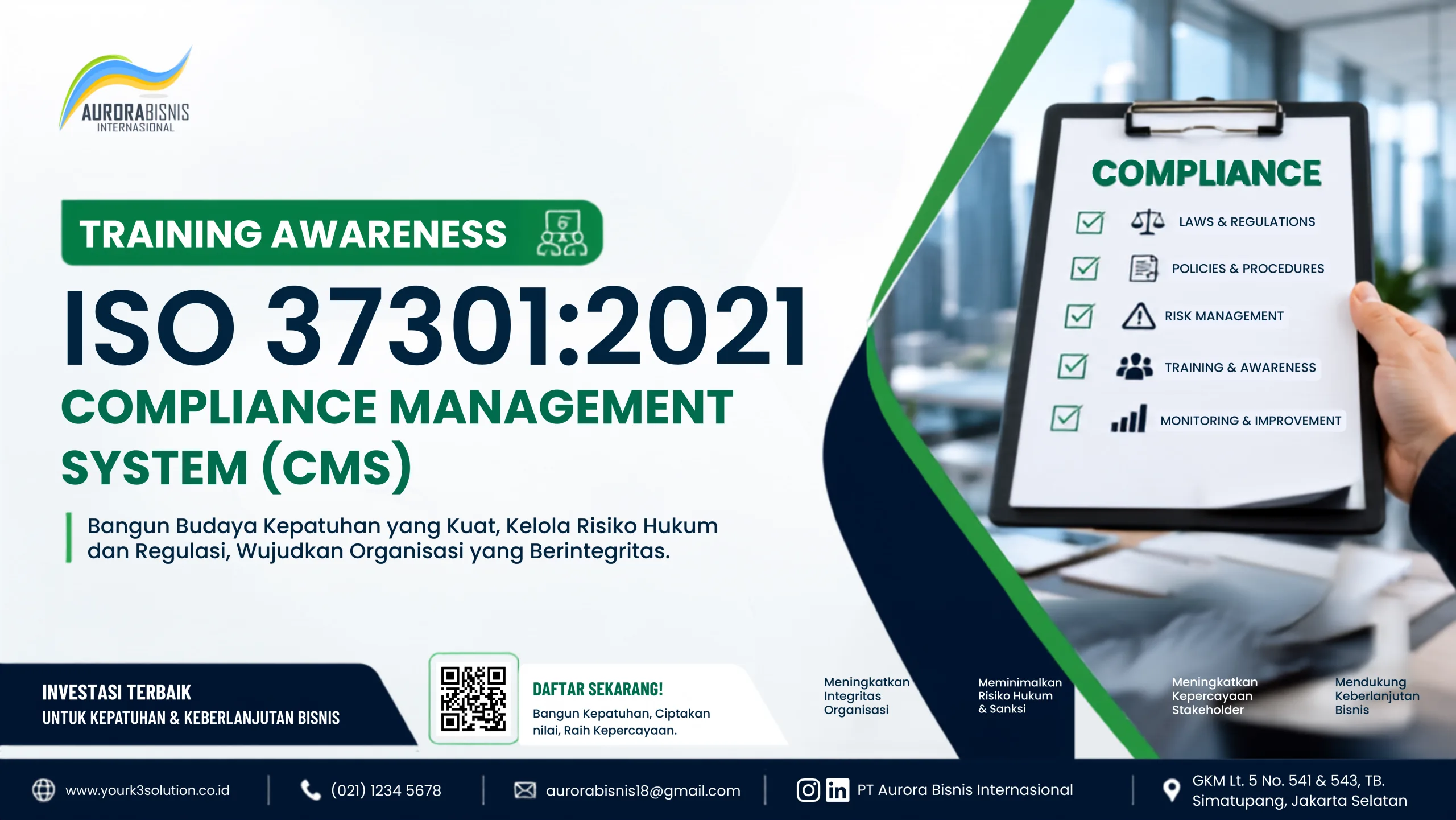 Training Awareness ISO 37301:2021 Compliance Management System (CMS)