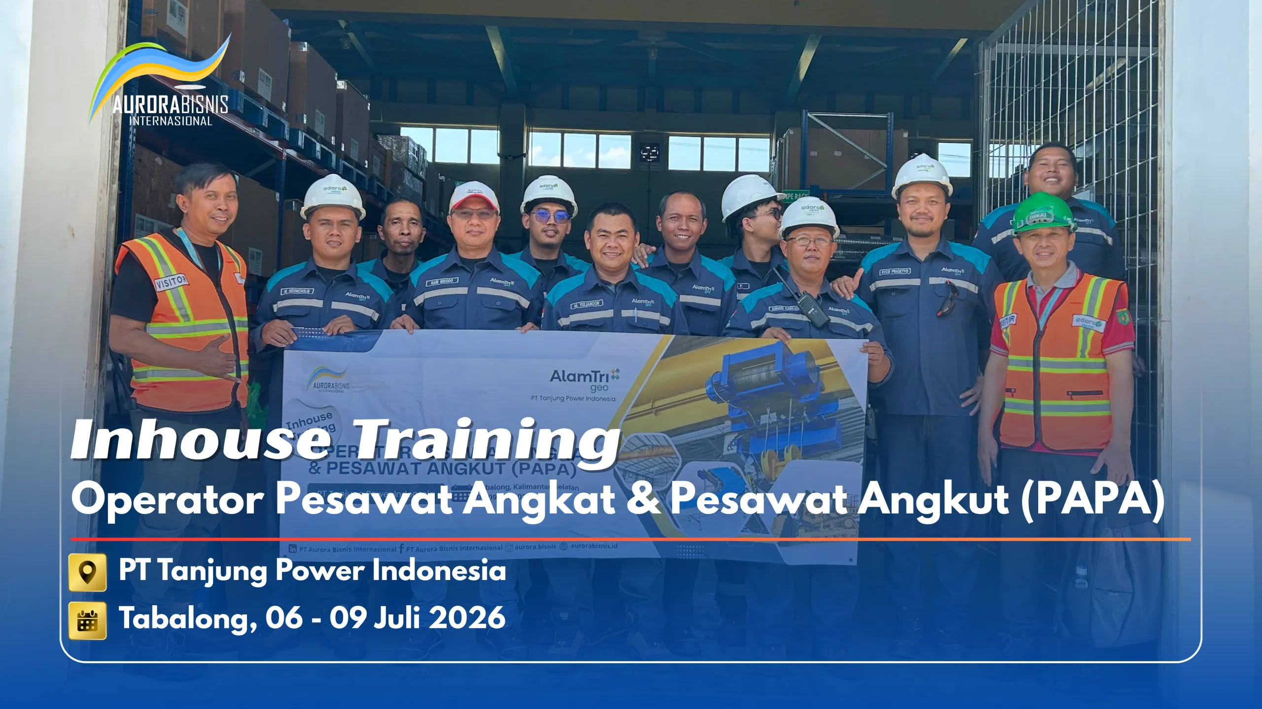 Inhouse Training Operator Pesawat Angkat & Pesawat Angkut (PAPA) PT TPI, Tabalong