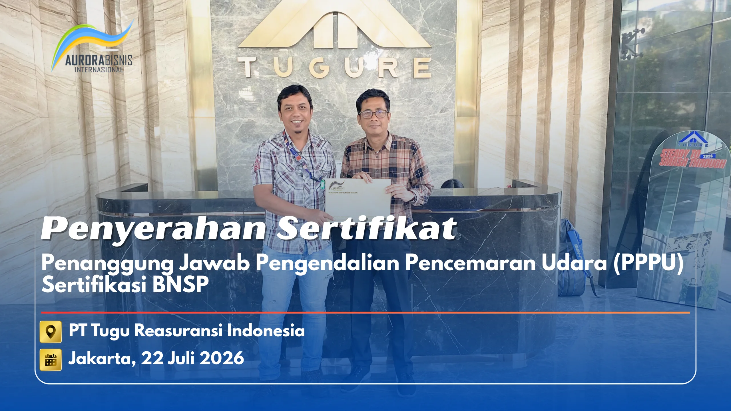 Penyerahan Sertifikat PPPU BNSP PT Tugu Reasuransi Indonesia