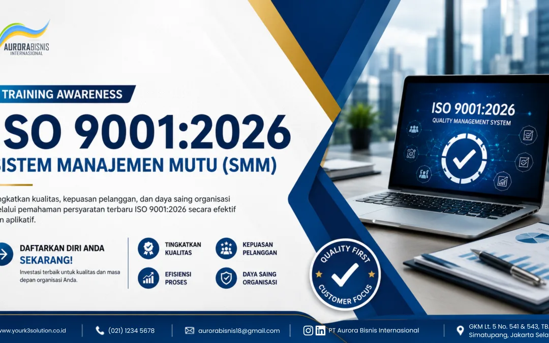 Training Awareness ISO 9001:2026 Sistem Manajemen Mutu (SMM)
