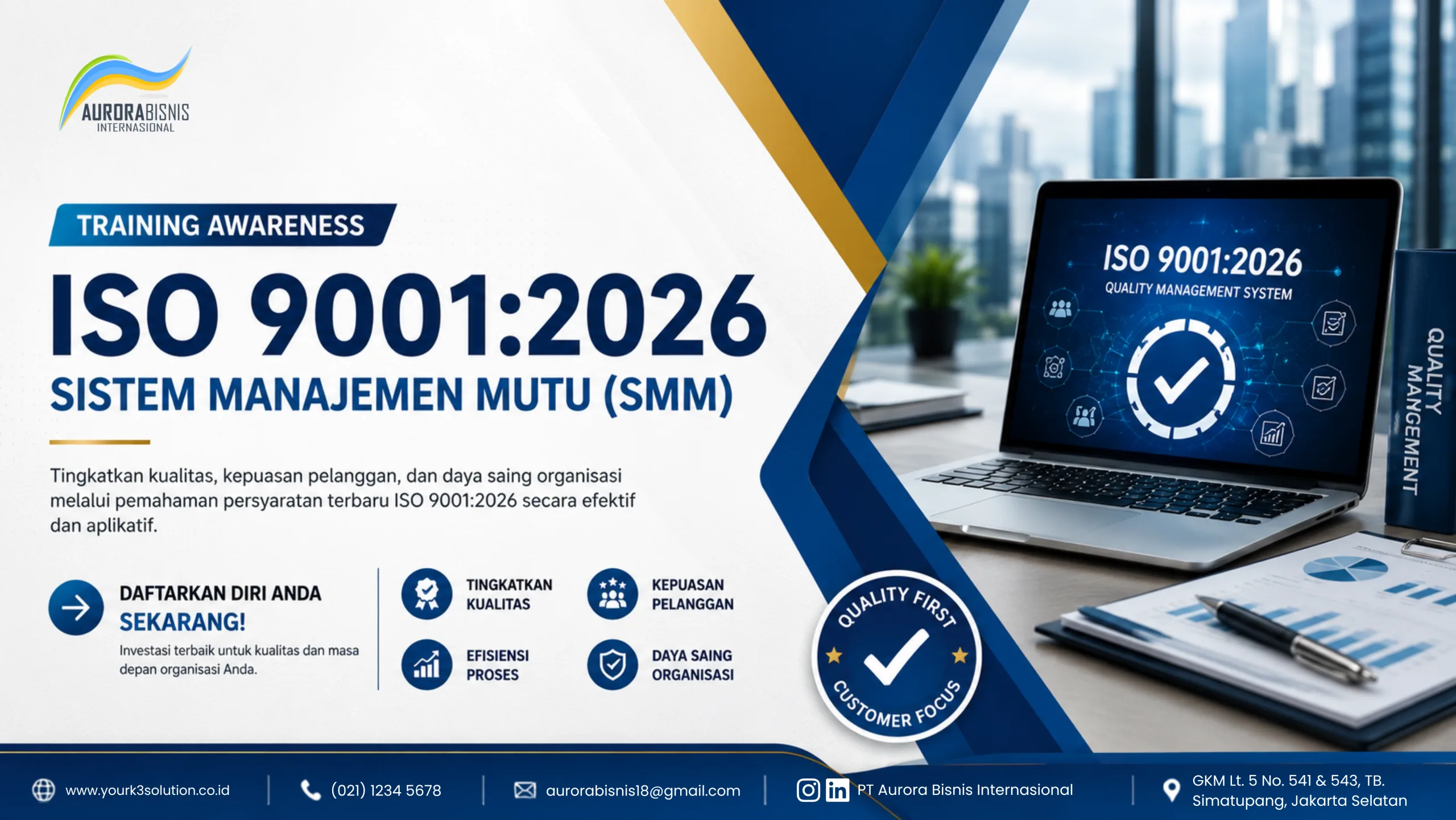 Training Awareness ISO 9001:2026 Sistem Manajemen Mutu Training Awareness ISO 9001:2026 Sistem Manajemen Mutu