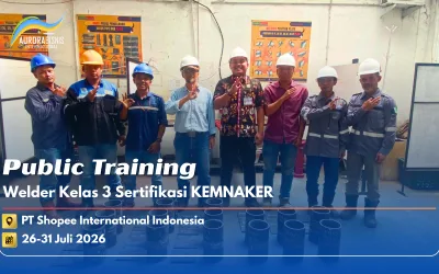 Publik Training Welder Kelas 3 Sertifikasi KEMNAKER RI PT Shopee International Indonesia