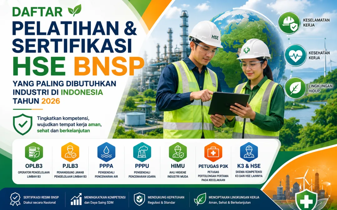 Daftar Pelatihan dan Sertifikasi HSE BNSP yang Paling Dibutuhkan Industri di Indonesia Tahun 2026
