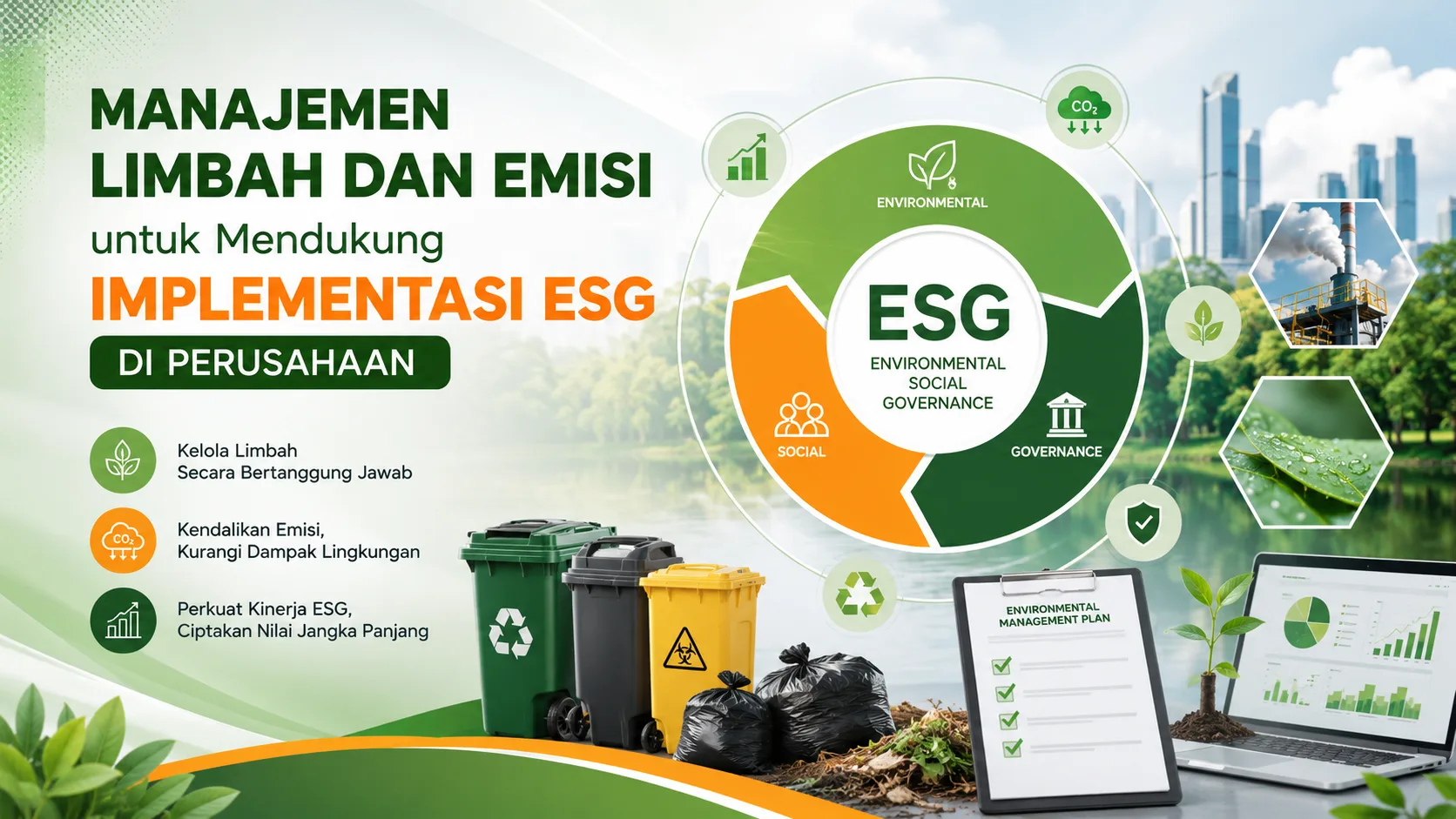 Manajemen Limbah dan Emisi untuk Mendukung Implementasi ESG di Perusahaan