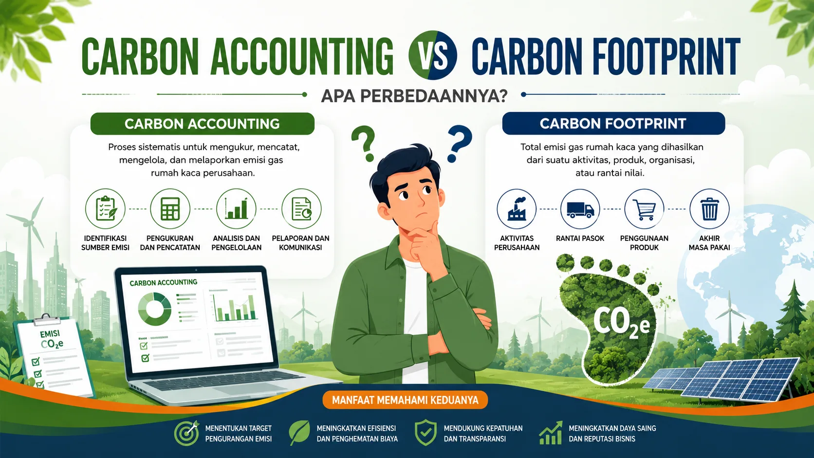 Perbedaan Carbon Accounting vs Carbon Footprint