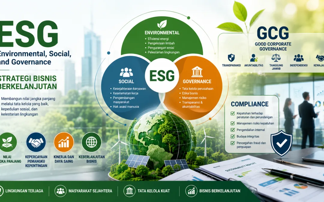 Penerapan ESG dalam Strategi Bisnis Perusahaan: Strategi Memperkuat GCG, Compliance, dan Keberlanjutan
